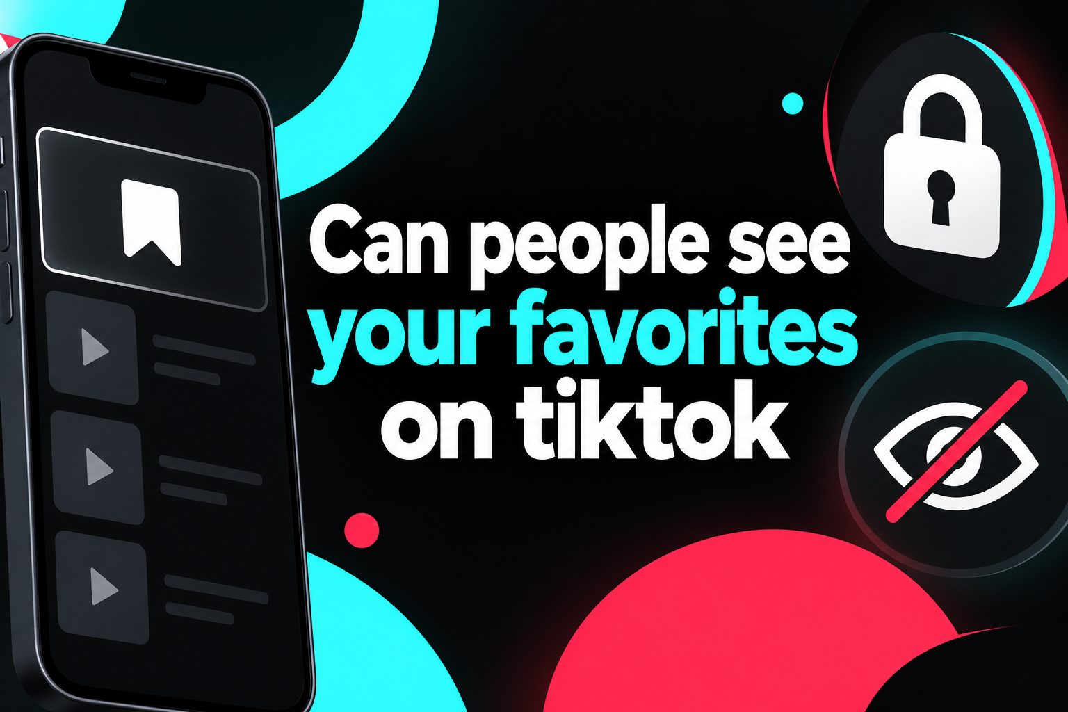 TikTok profile showing a private favorites collection on a phone screen