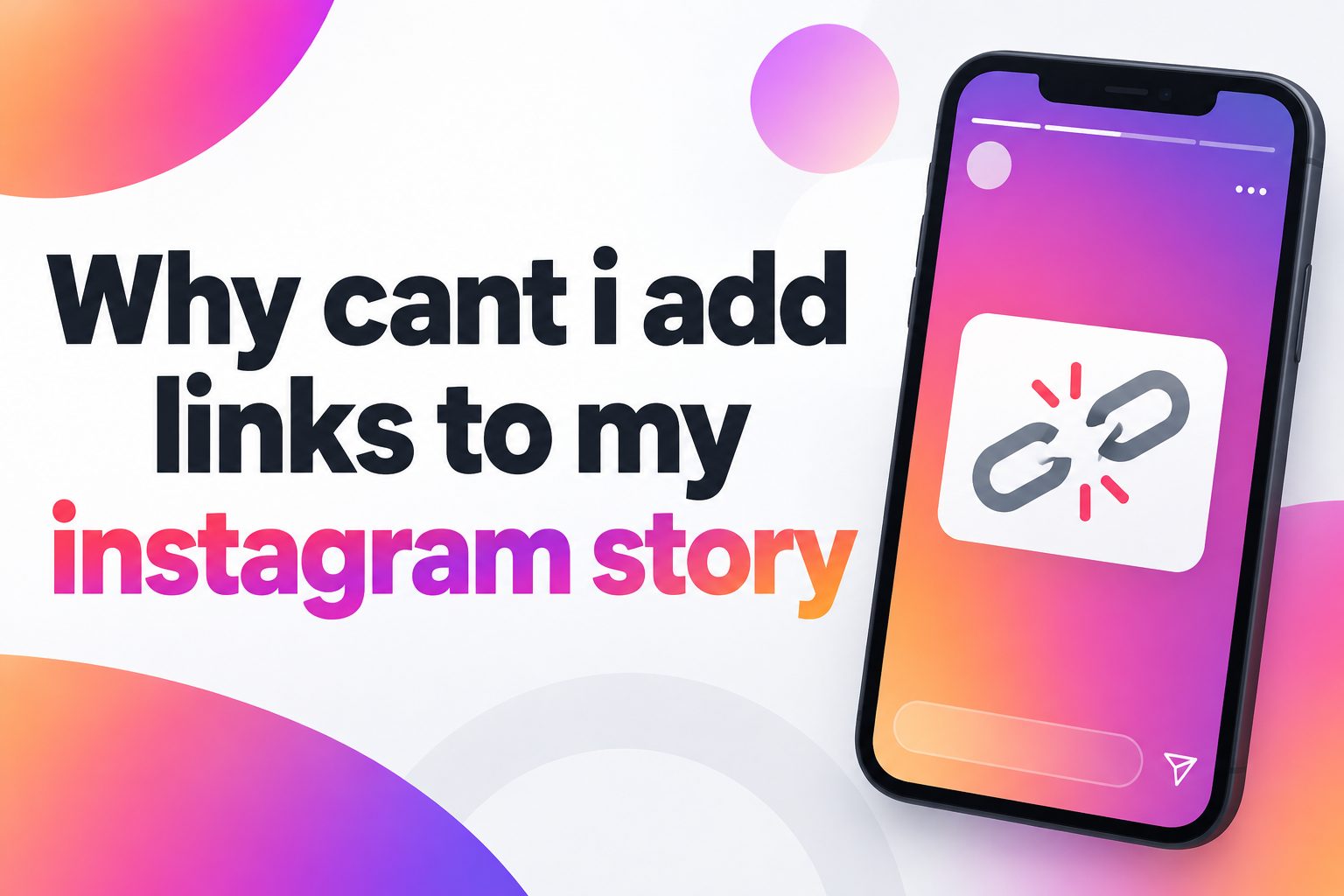 why-cant-i-add-links-to-my-instagram-story-e1745 Instagram story link sticker on a phone screen